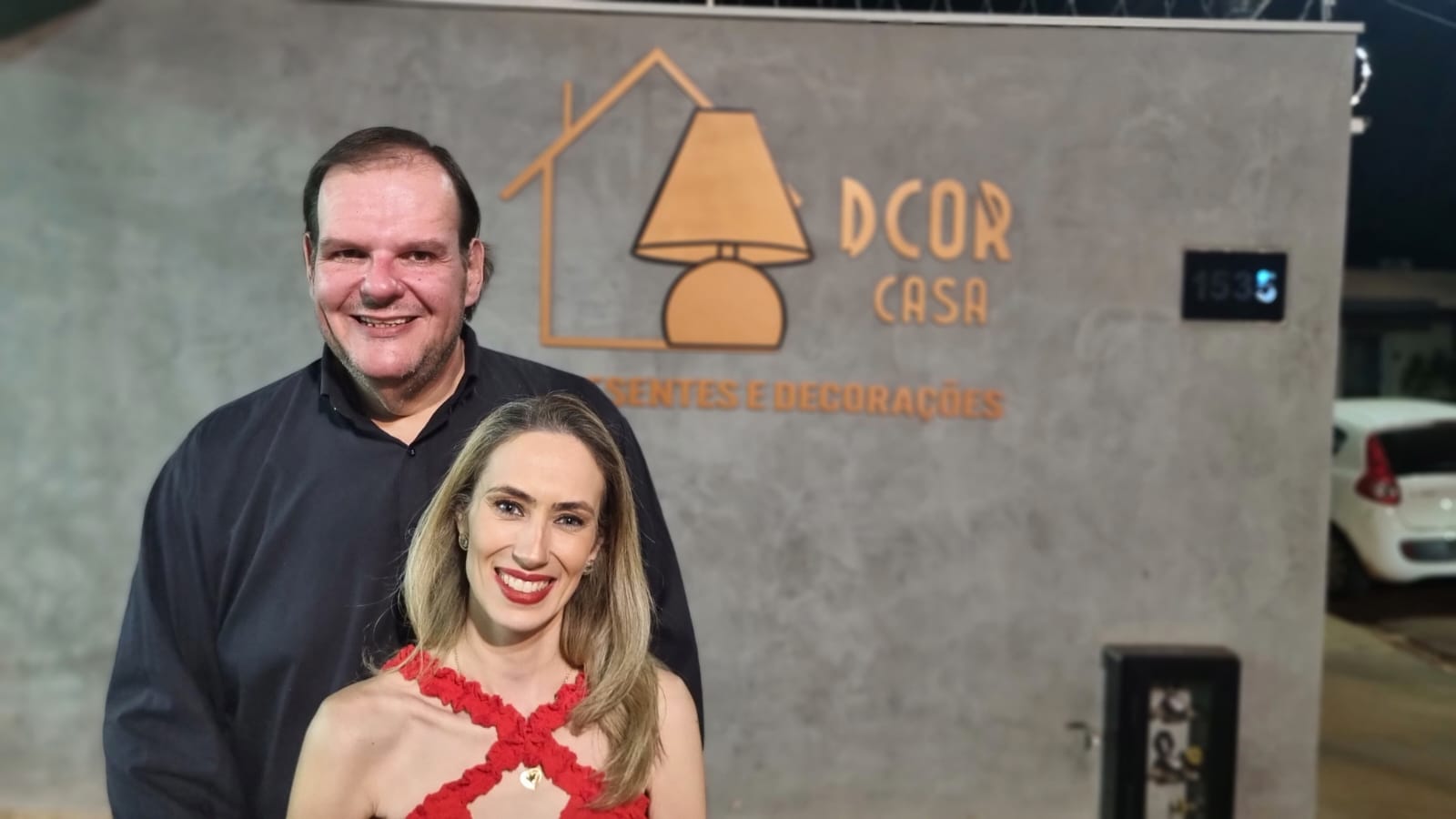 Natália com o marido Douglas Nardelli