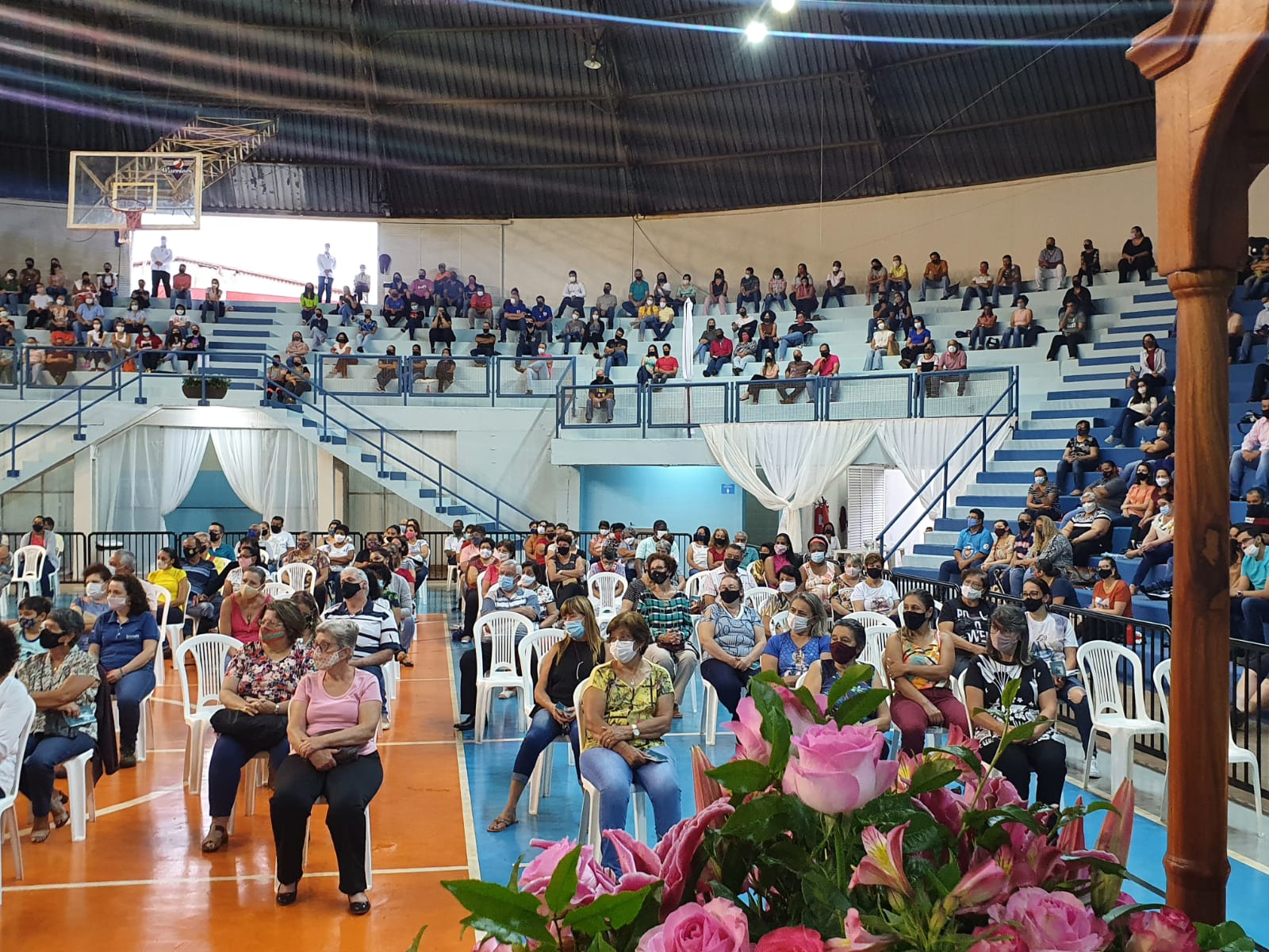 Primeiro dia de novena, às 5h30 de hoje  (18)