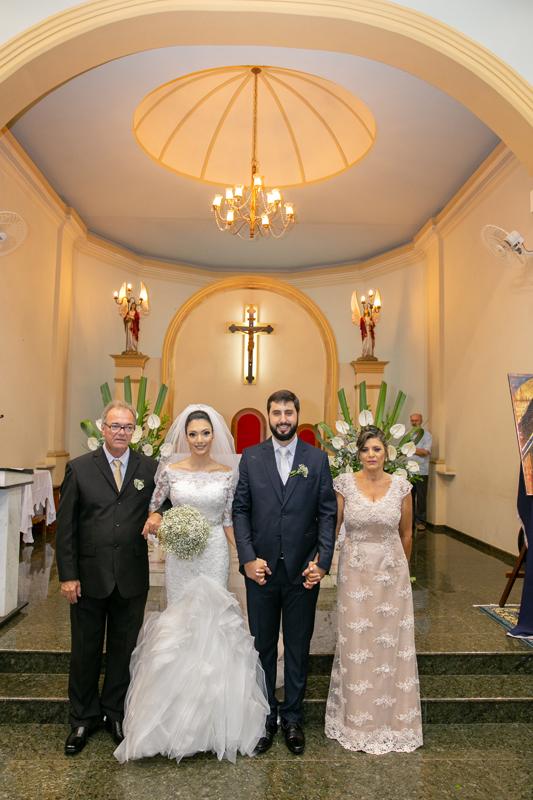 Os pais da noiva José Mário Ferracine e Regina Bispo Ramos Ferracine