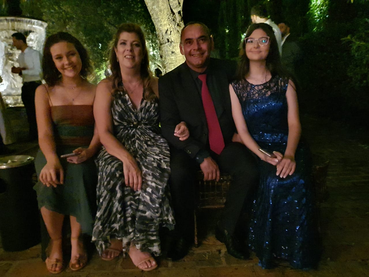 Karolina, Maaristela, Maria Júlia e Júlio Ferreira