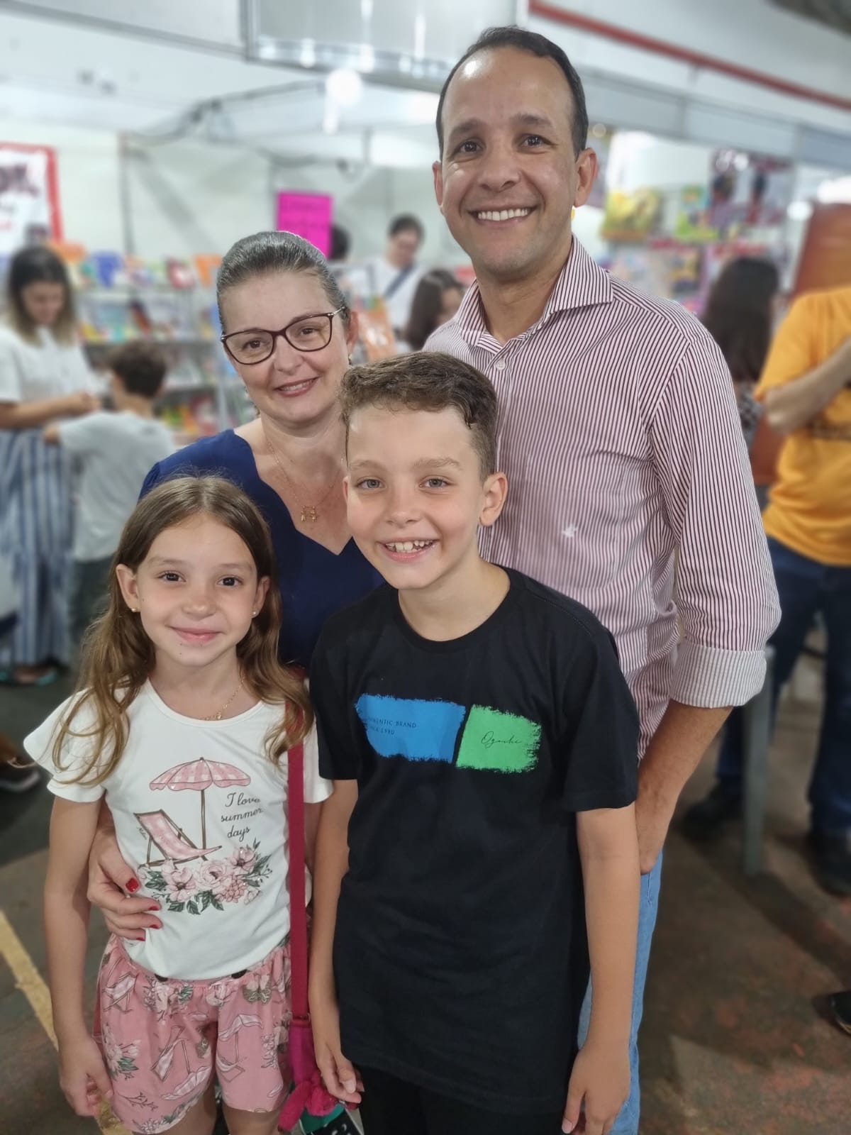 Manuela, Luís Otávio, Ana Paula e César Walter Rodrigues