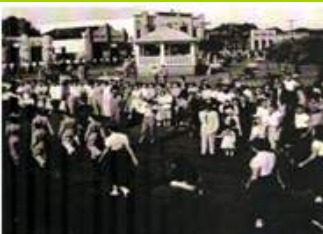 Praça 7 em dia desfile -1950