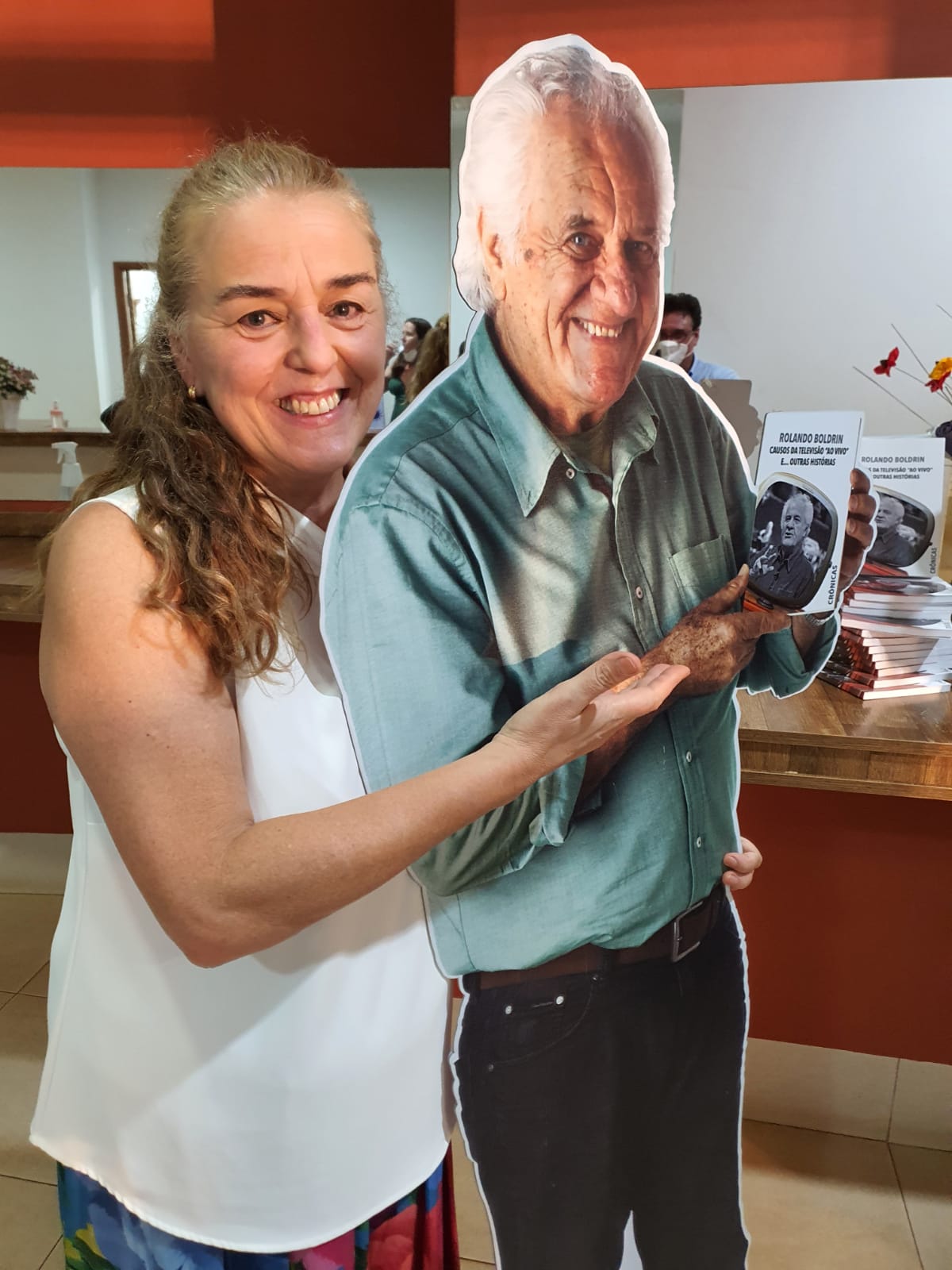 A esposa de Rolando Boldrin, Patrícia Maia Boldrin