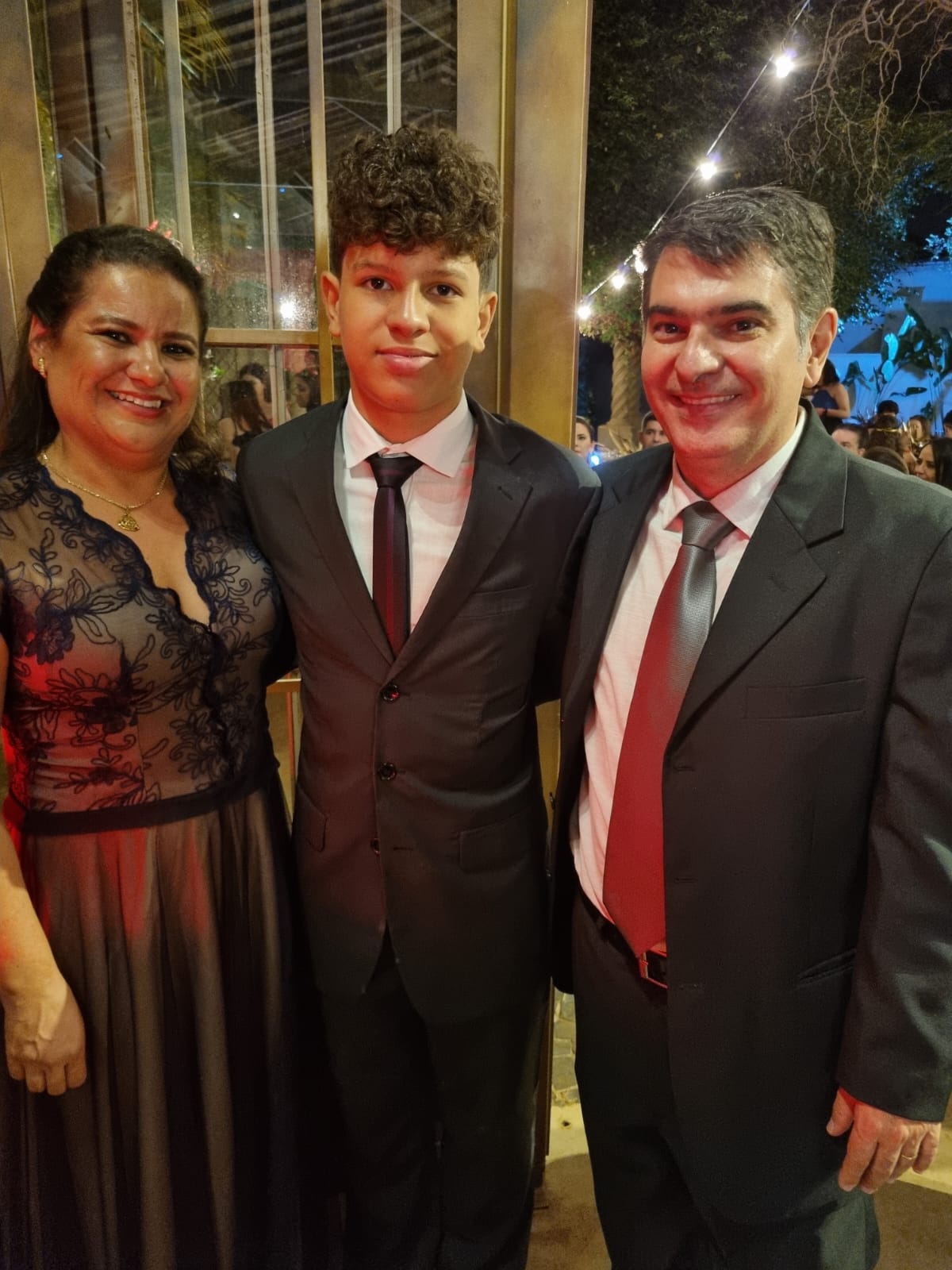 Carla, Mateus e Luís Otávio Rosa