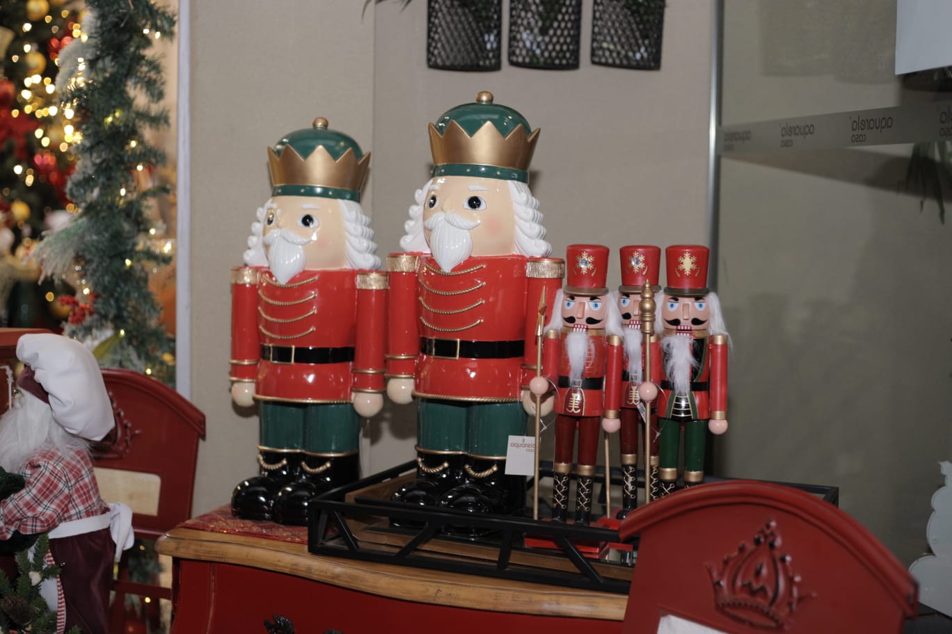 Soldadinhos de chumbo também marcam presença na decoração natalina