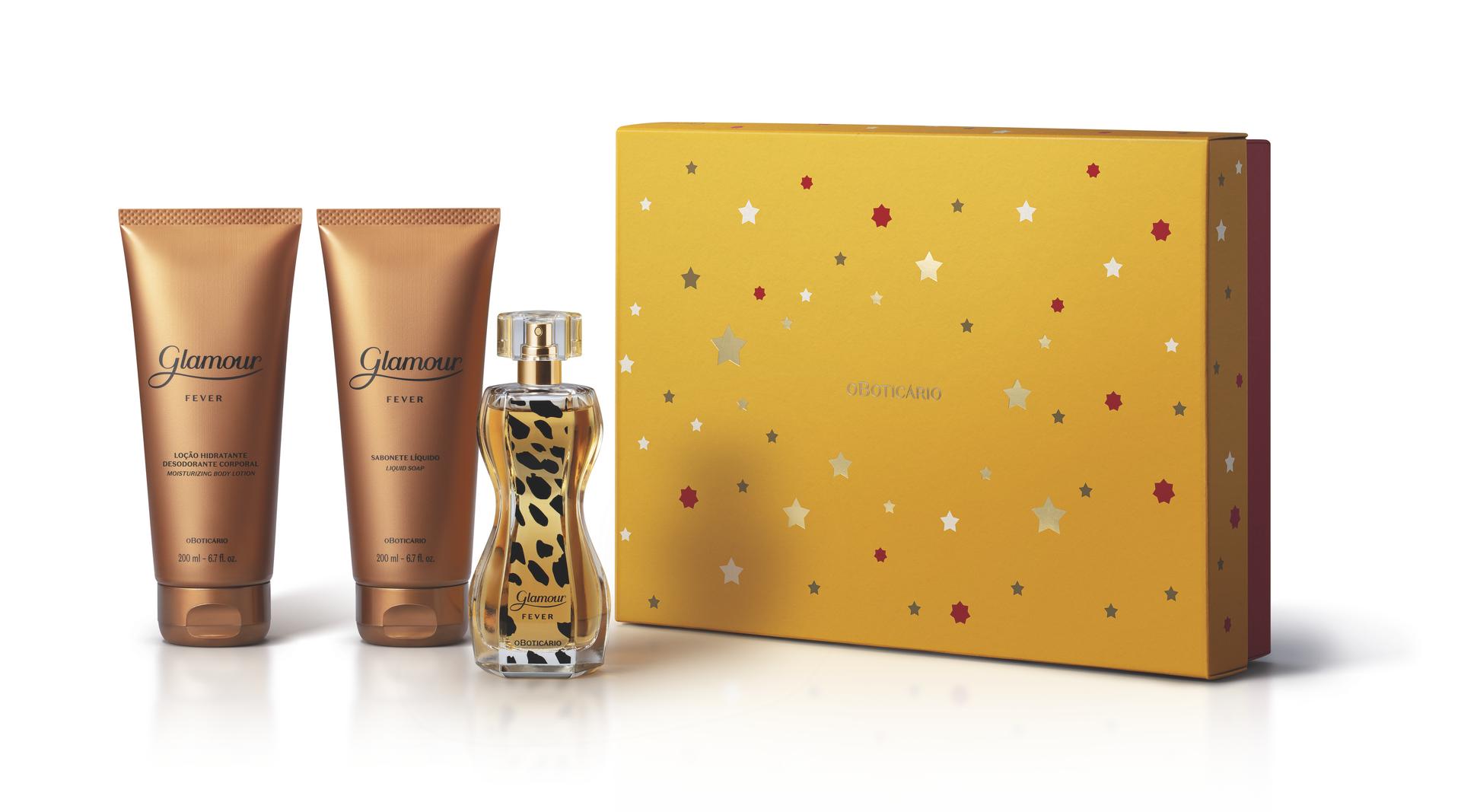 Kit Presente Natal Glamour Fever (três itens) – R$ 209,90