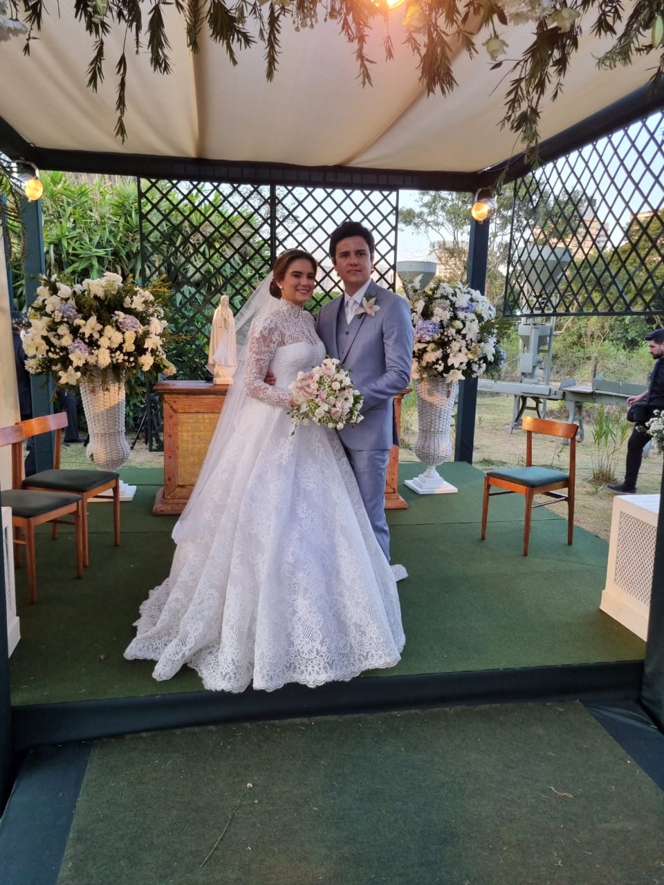 A devoção no altar