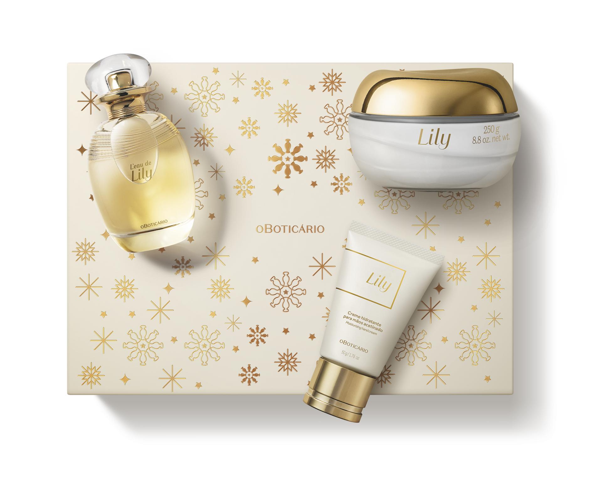 Kit Presente Natal L´eau de Lily (3 itens) – R$ 276,90