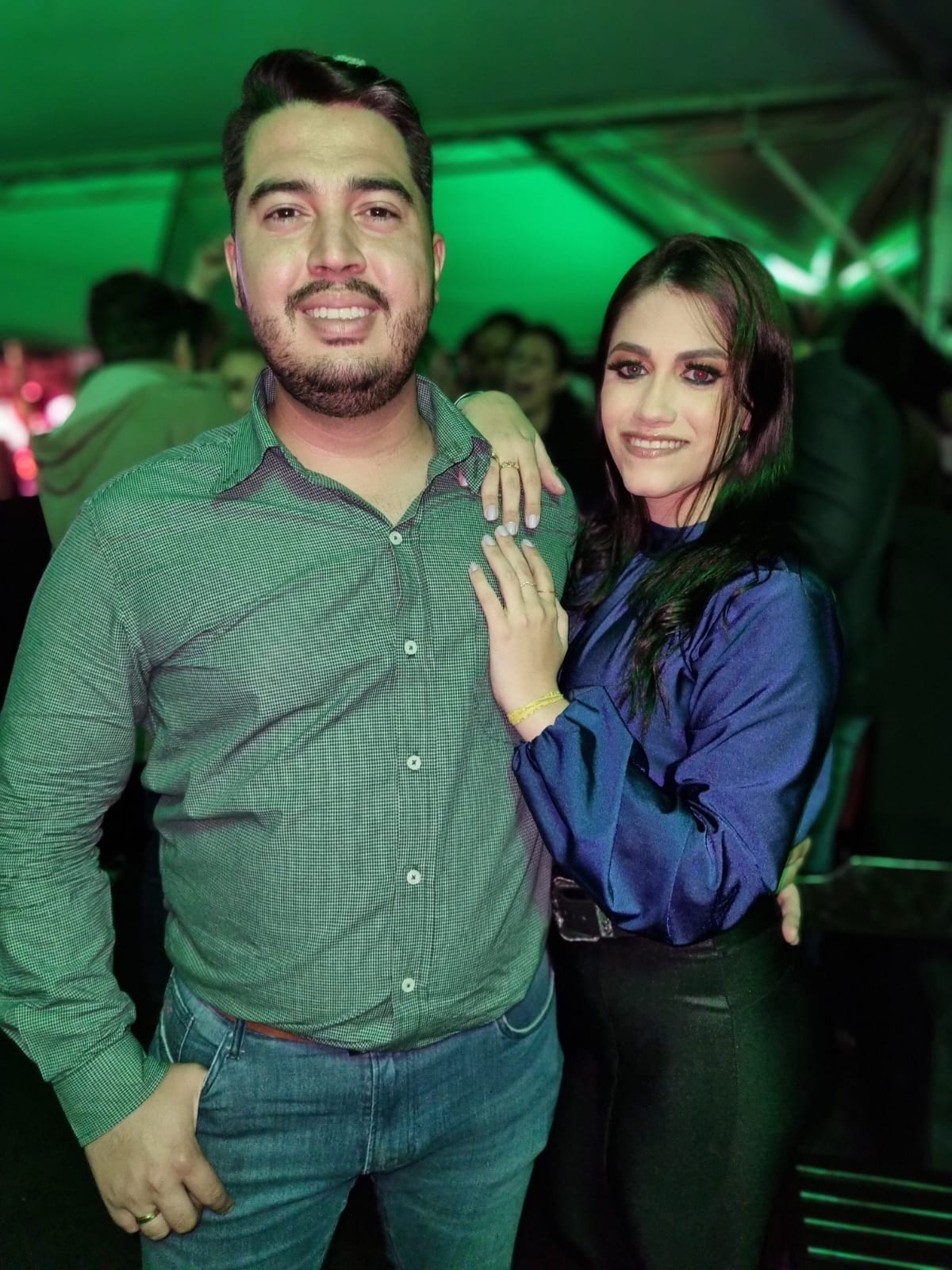 Ana Beatriz e Vinicius Romualdo o Presidente da primeira Ipuã Rodeo Fest