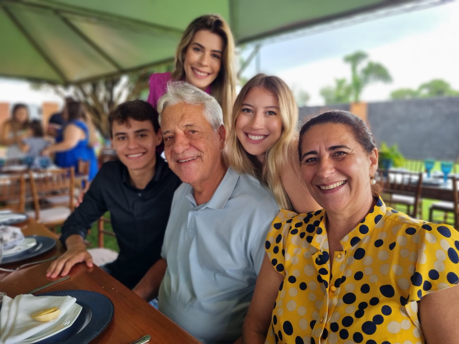 Gustavo,  Gabriela,  Maria Eduarda,  Marilda  e  Wagner Schmidt