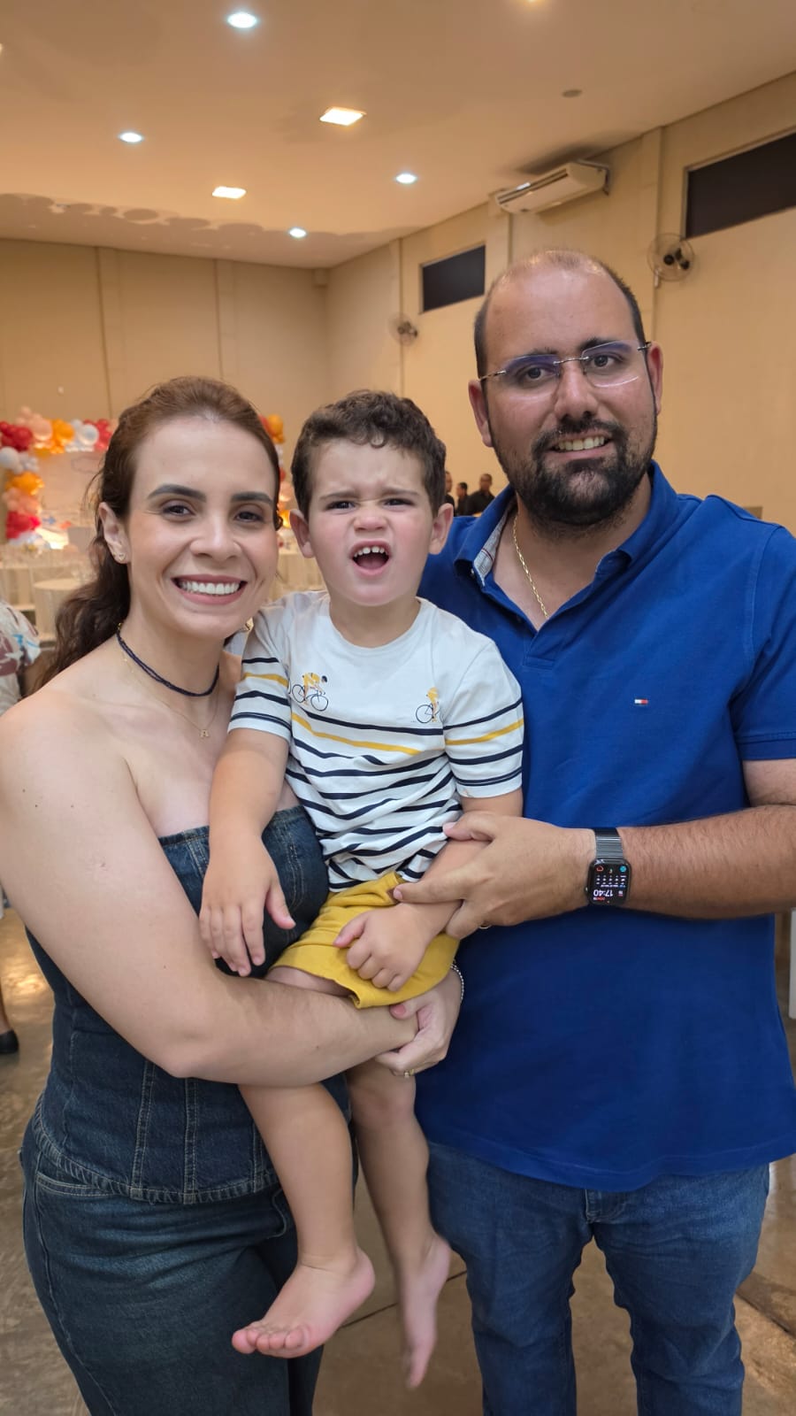 Theo, Rafaela  e Geraldinho  Tristão