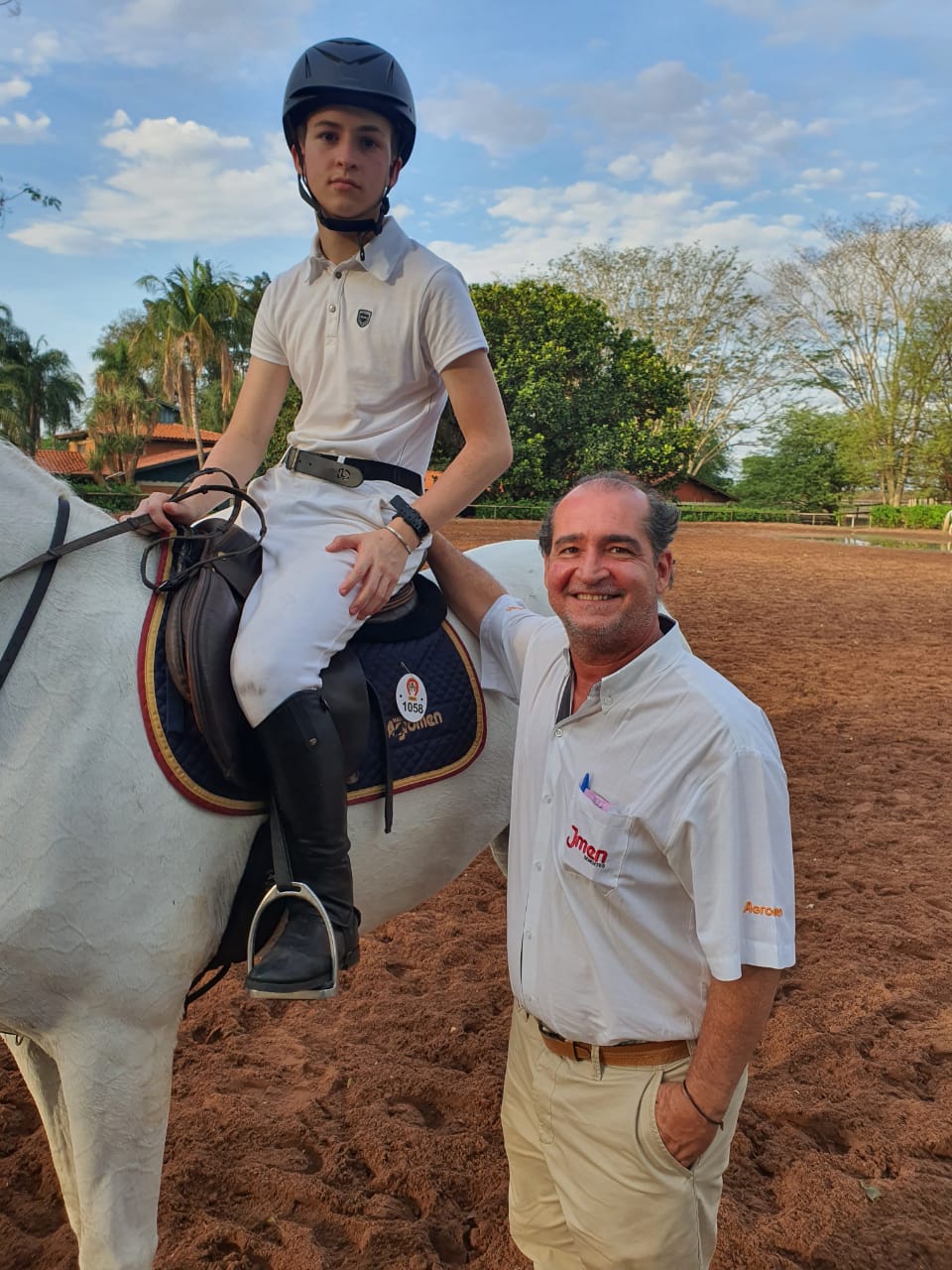 João ALfredo Pires de Campos com o filho Fábio