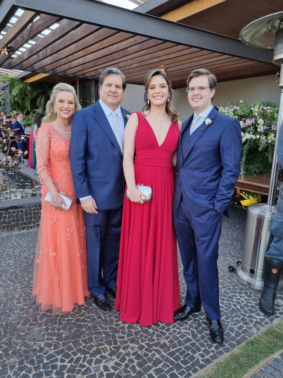 Yara, Luiz Eduardo, Maria Vitória e Pedro Luiz Junqueira Figueiredo