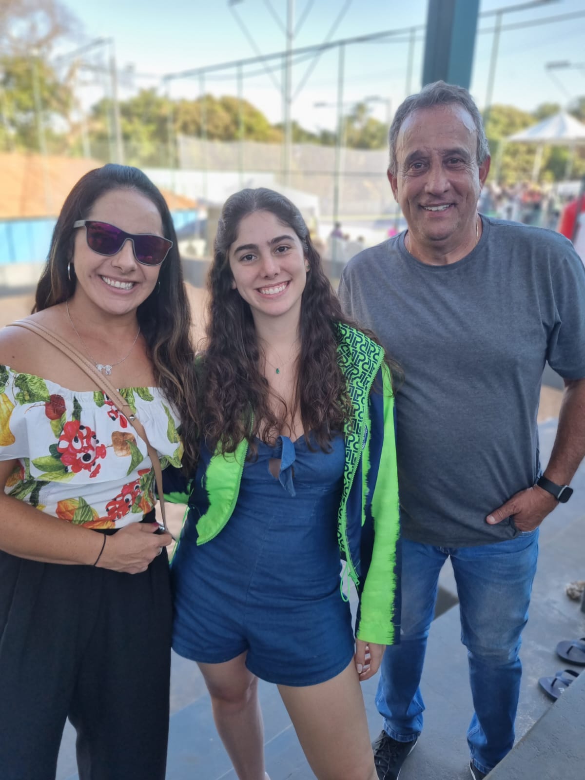 Maria Eduarda, Carol e João Saad