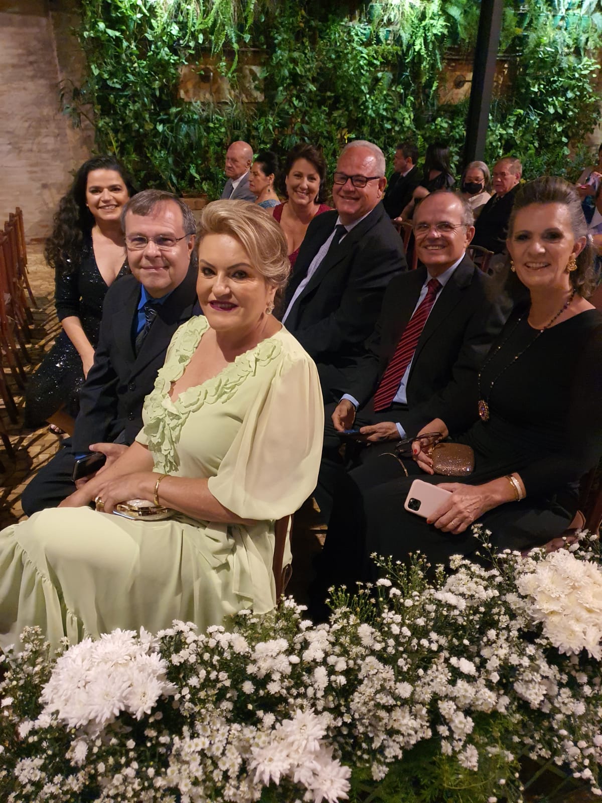 Fátima e João Gonçalves,Fabiana, Eliana e Sebastião Luiz, Ivone e Jairo Galdiano