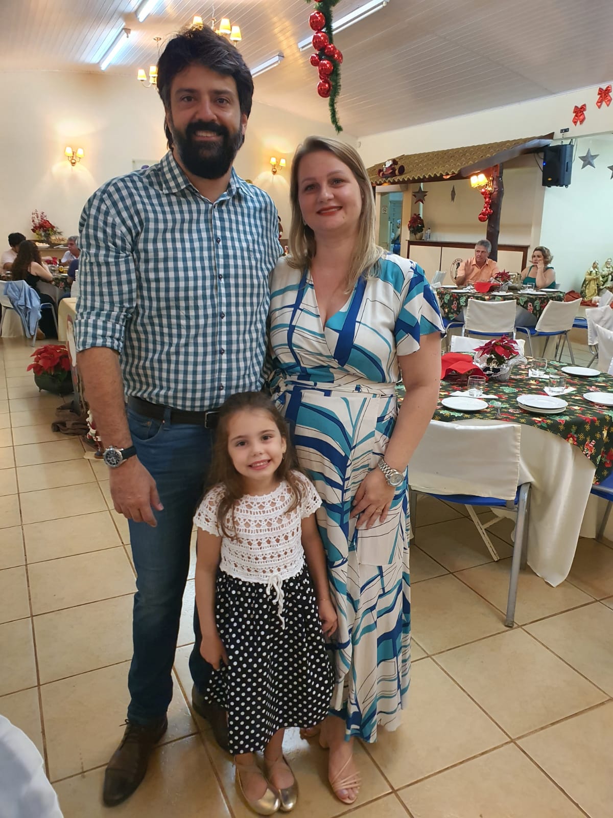 Maria Fernanda, Fernanda e Juliano Pereira