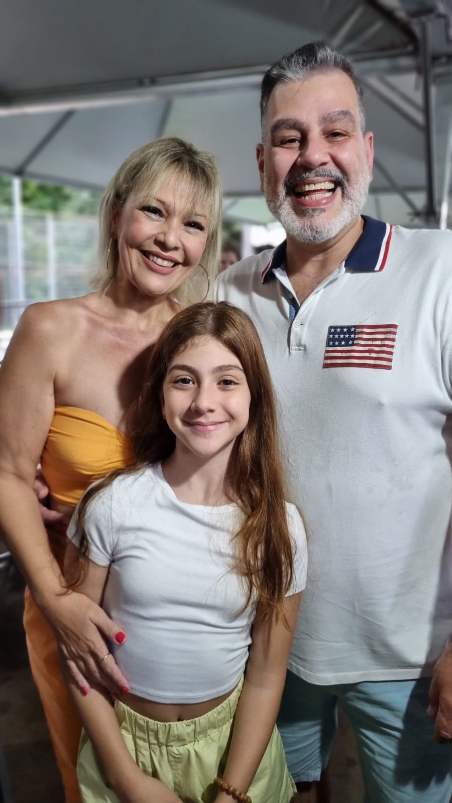 Valentina, Gigliola e Fábio Ayub