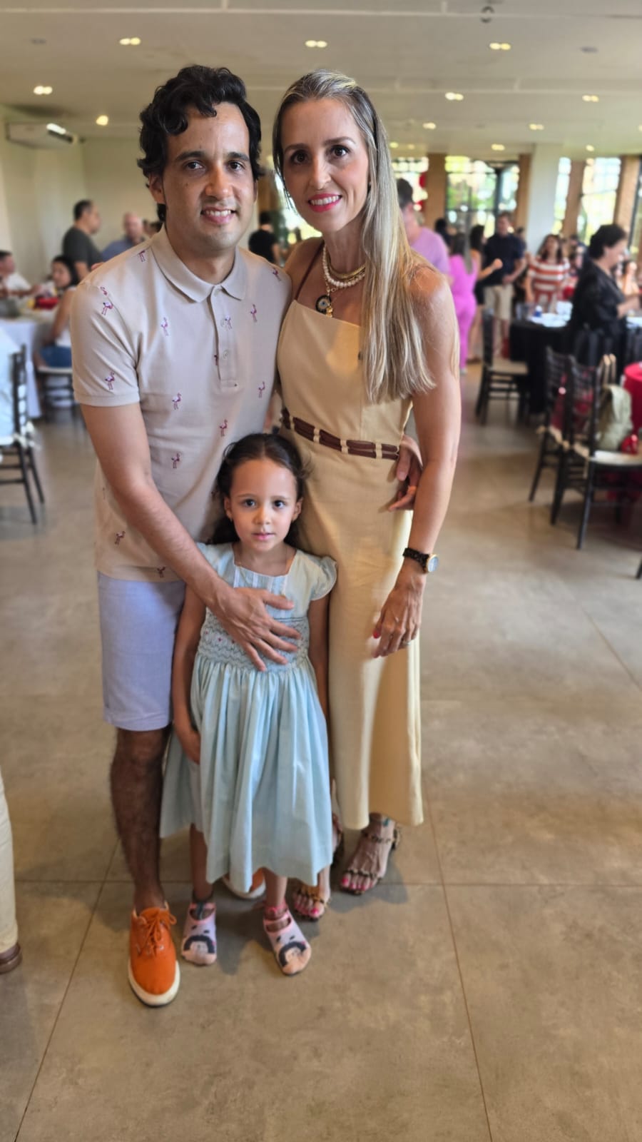 Sofia, Fernanda e Danilo Teixeira