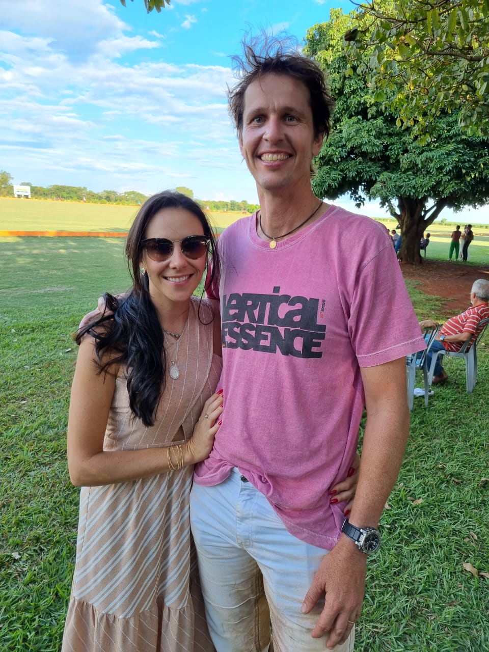 Maria Helena e Aluísio Vilela Rosa, atual presidente MATA CHICA Polo Clube