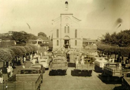 Uma das primeiras procissões de São Cristovão (1952)